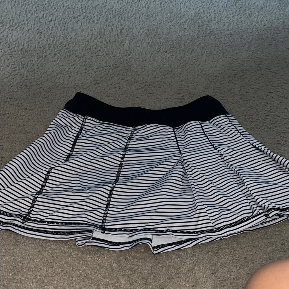 Striped Black and White Women's Skirt